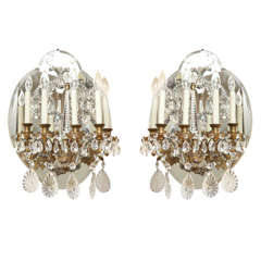 A Pair of French Four Light Wall Sconces