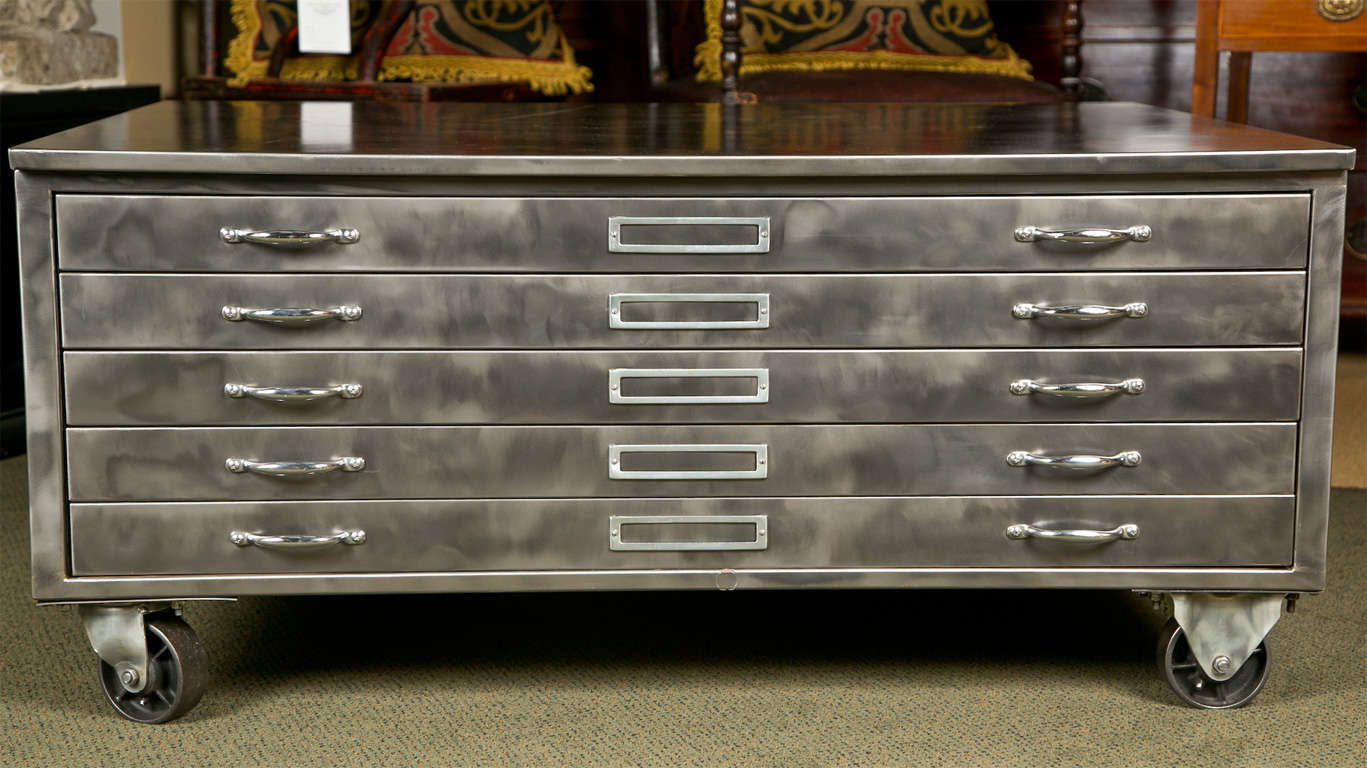 Steel Flat File Cabinet 3