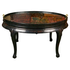 Antique Chinese Lacquer Tray Table
