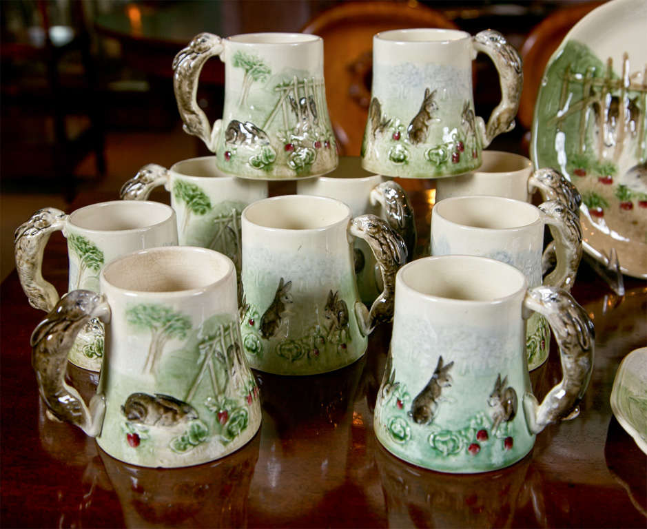 Choisy Le Roi Cabbage Patch Bunny Plates and Mugs