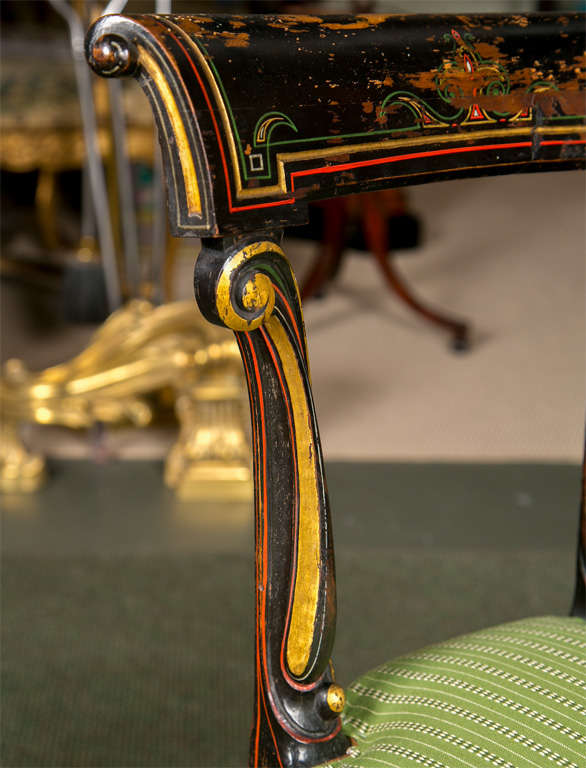 Pair of Egyptian Revival Chairs 1