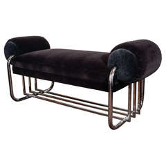 Outstanding Art Deco Bench Designed by Donald Deskey