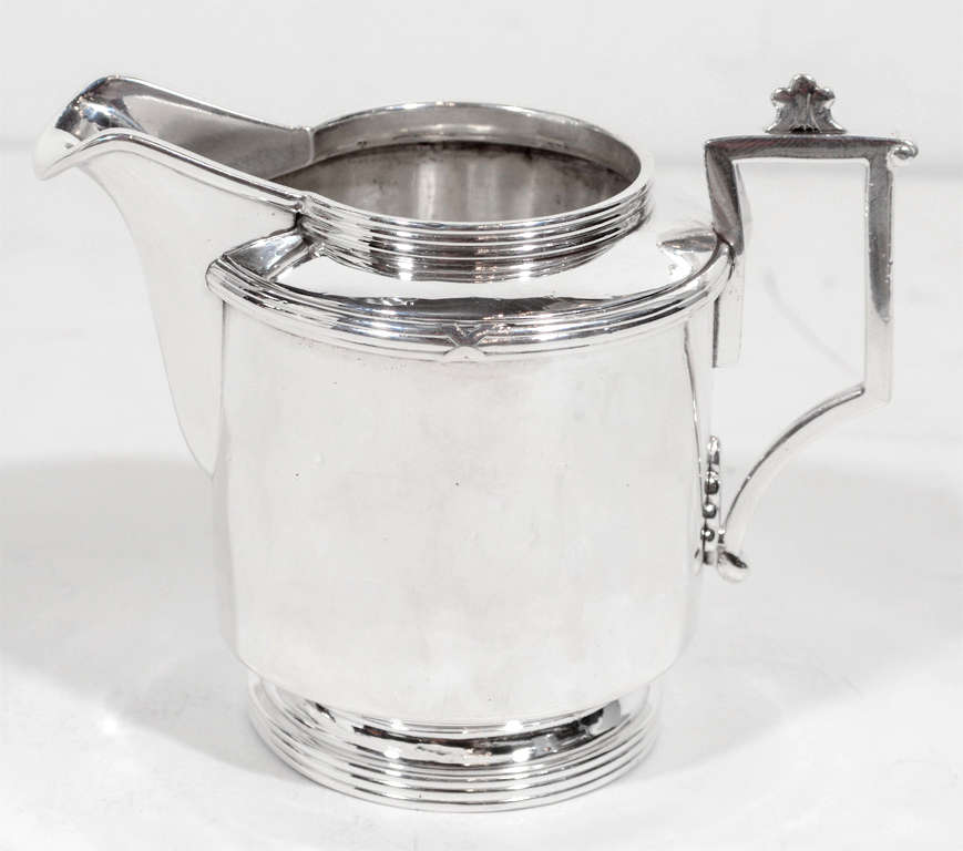 Exceptional and Rare Art Deco Coffee /Tea Service in Sterling In Excellent Condition In New York, NY