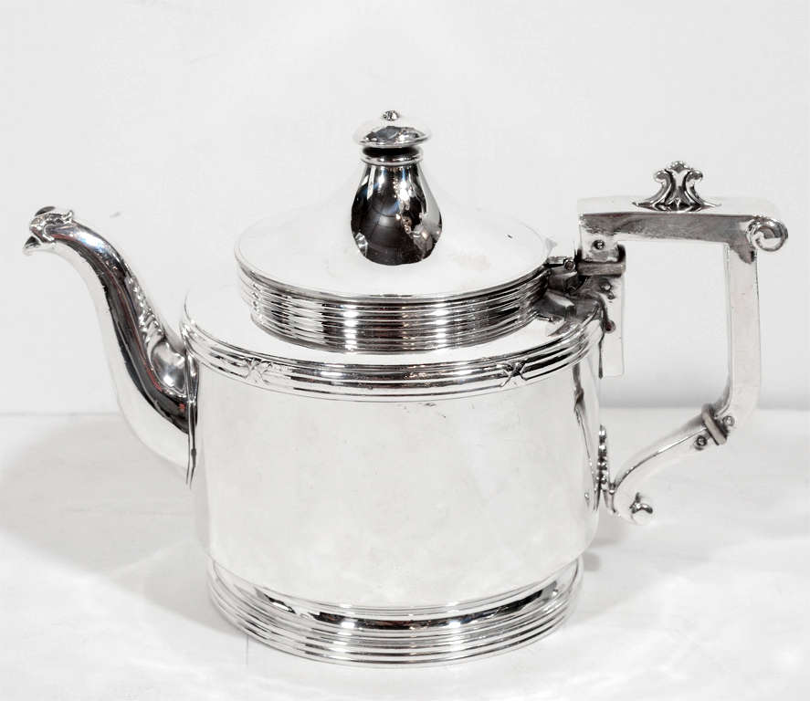 Sterling Silver Exceptional and Rare Art Deco Coffee /Tea Service in Sterling