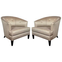 Pair of 1940's Hollywood Tub Chairs