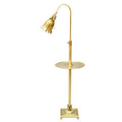 Antique Art Nouveau Brass Floor Lamp