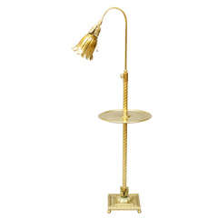 Art Nouveau Brass Floor Lamp