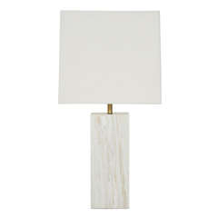 Large Marble Table Lamp by Nessen Studio
