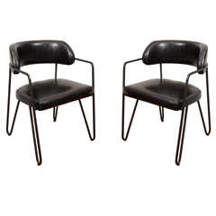 Pair of Jacques Quinet Chairs