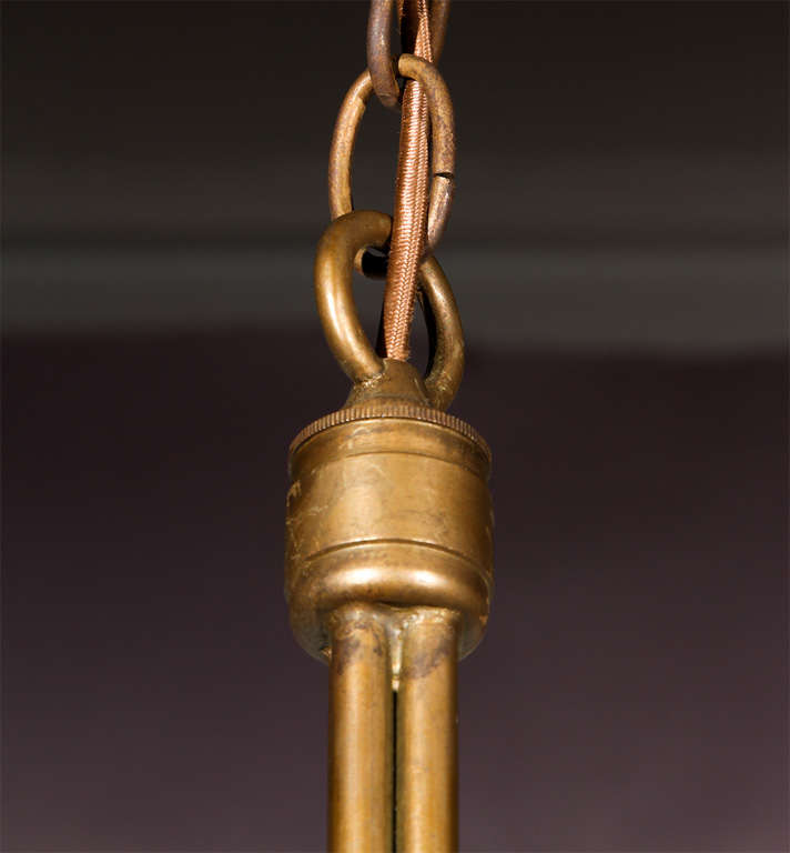 American Stuart Barnes bronze California two way Chandelier for Robert Long