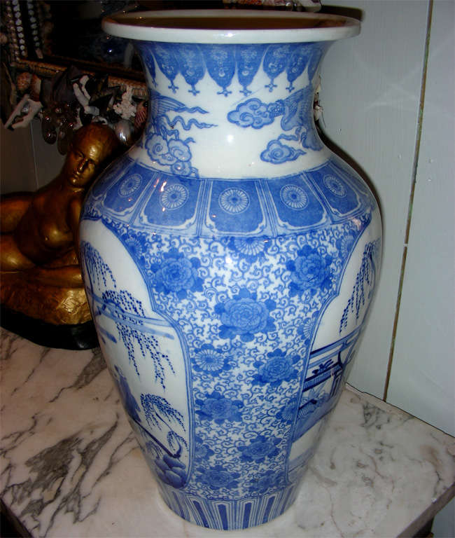 Porcelain Two End of 19th Early 20th Century Chinese Vases For Sale