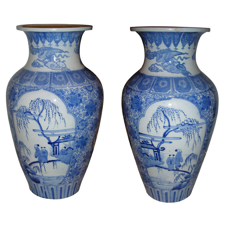 Two End of 19th Early 20th Century Chinese Vases For Sale
