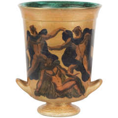 Jean Mayodon - "Medicis" shape Stoneware Vase Circa 1950 