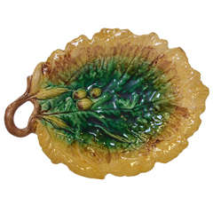 Wonderful Majolica Leaf in Perfect Condition