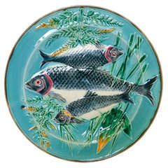 Rare Wedgwood Majolica Fish plate