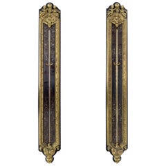 Napoleon III Gilt Bronze & Boulle Barometer & Thermometer Gervais Durand
