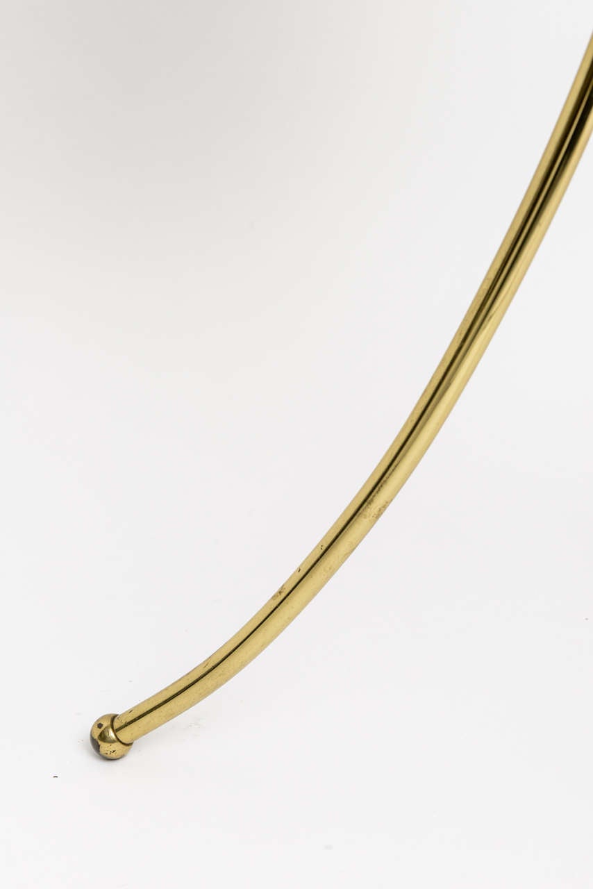 American Elegant Modern 1950s Edward Alden Brass Floor Lamp