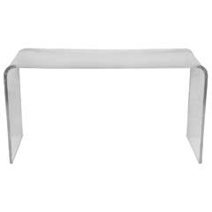 Lucite Waterfall Console