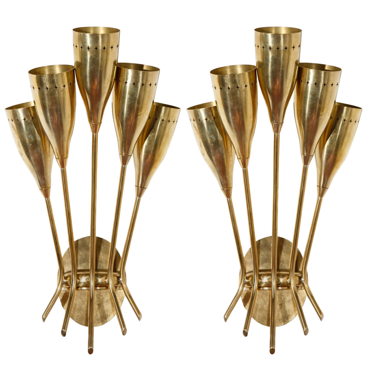 Pair of Sconces Attributed to Stilnovo