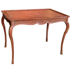 Jansen Style Chinese Red Table