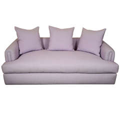 Vintage Lilac Upholstered Sofa by Steve Chase
