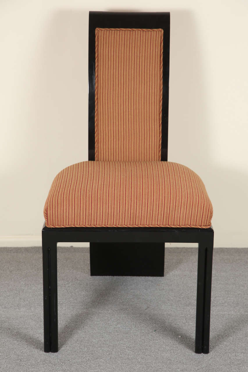Fabulous set of 12 Tail Coat Dining Chairs by James Mont 1