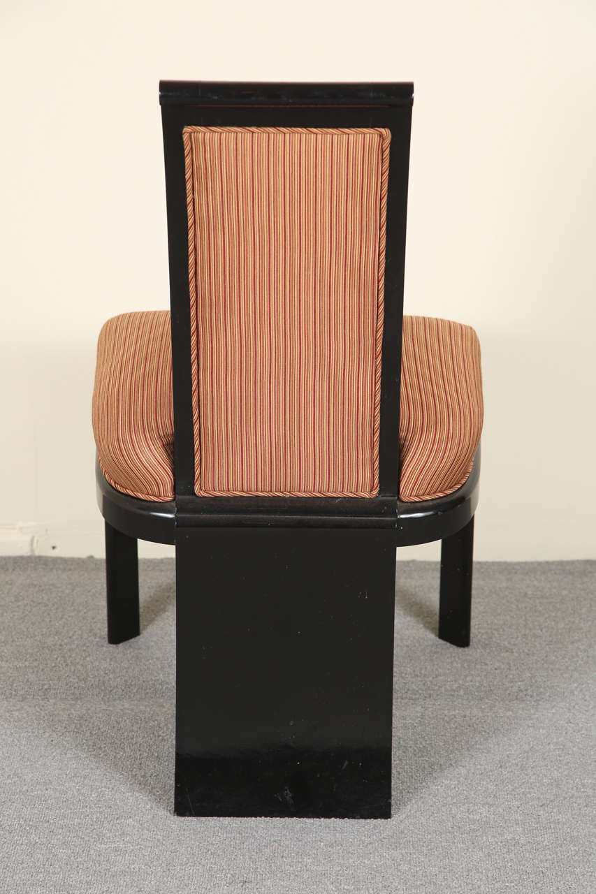 Fabulous set of 12 Tail Coat Dining Chairs by James Mont 3