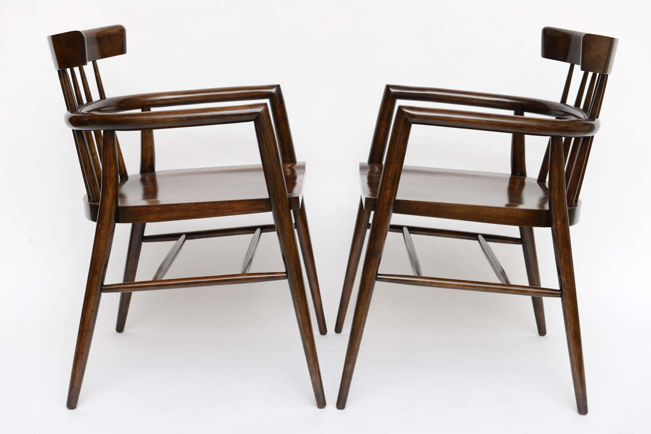 mid century captains chair