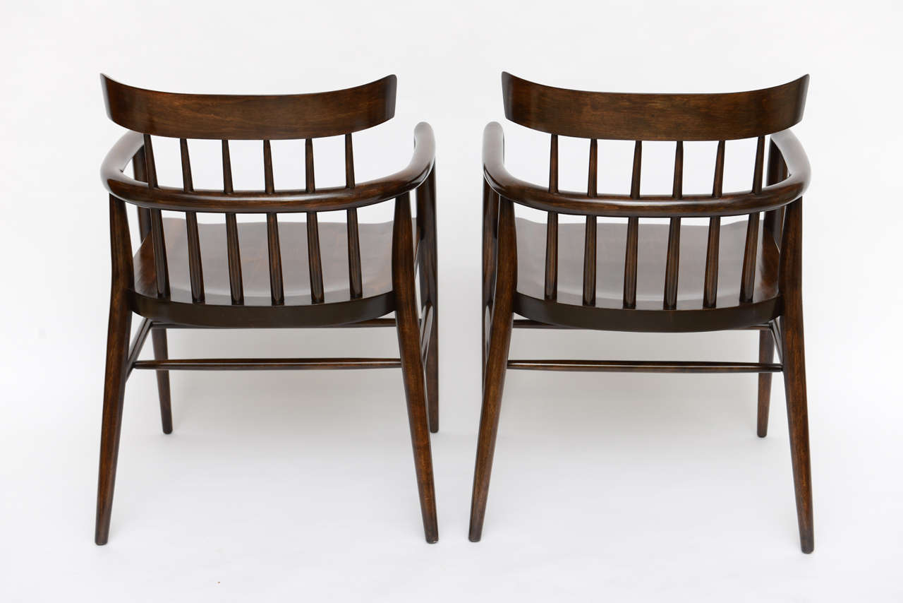 American Pair of Paul McCobb Captain's Chairs