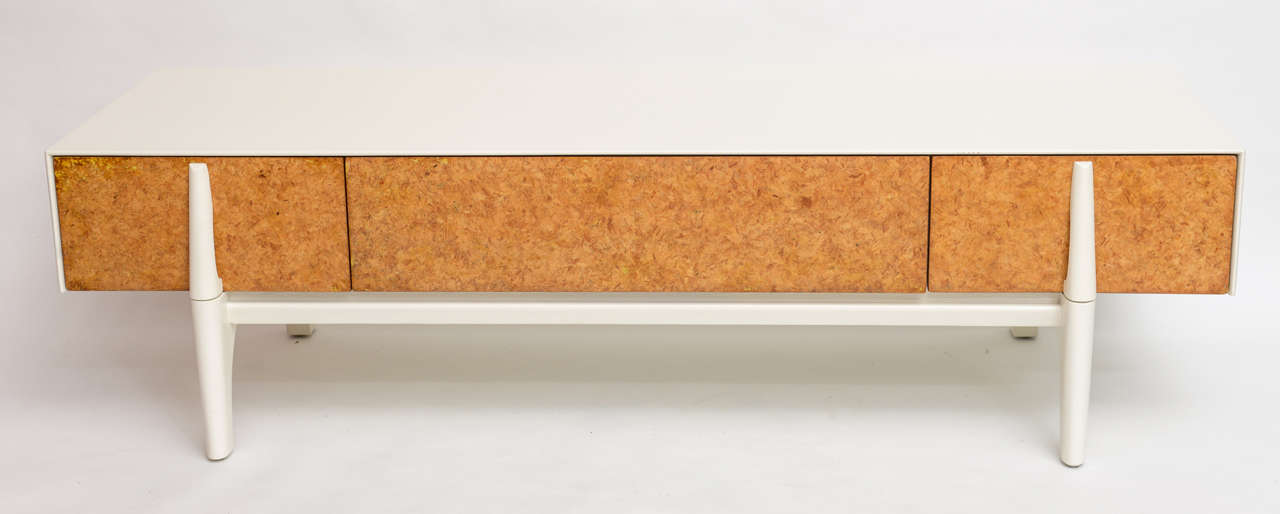 Mid-Century Modern Mid century Brown & Saltman California Modern Paul Laszlo Low Cabinet Bench For Sale