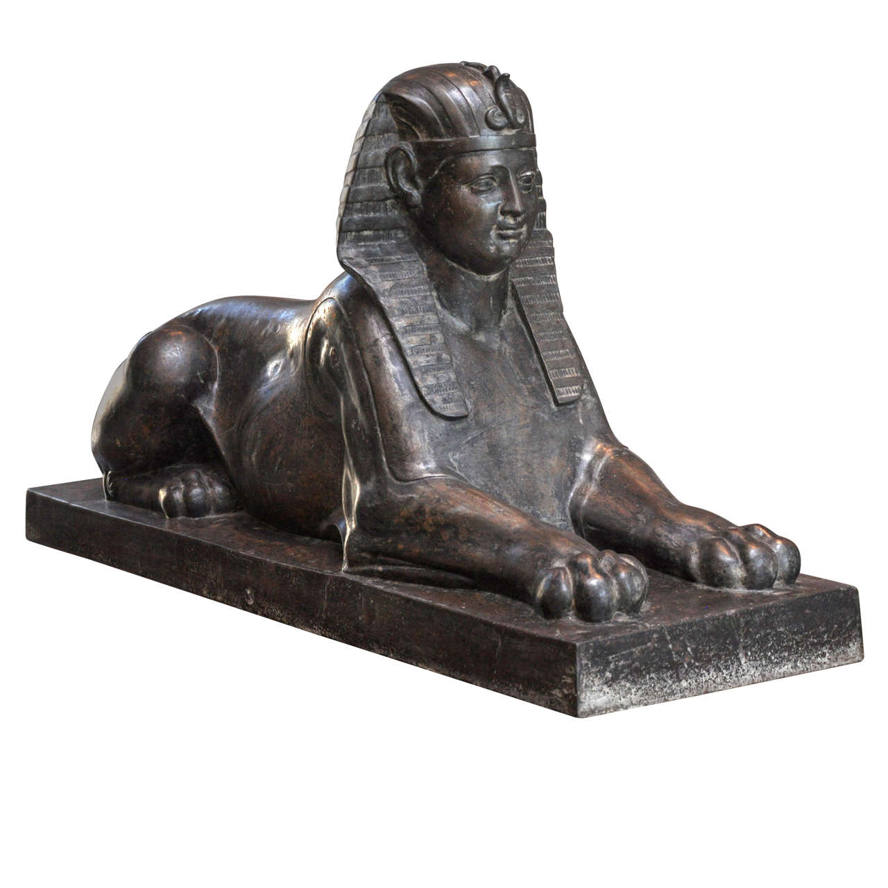 Cast Iron Sphinx Sculpture