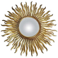 Early 20th Century French Sunburst Mirror