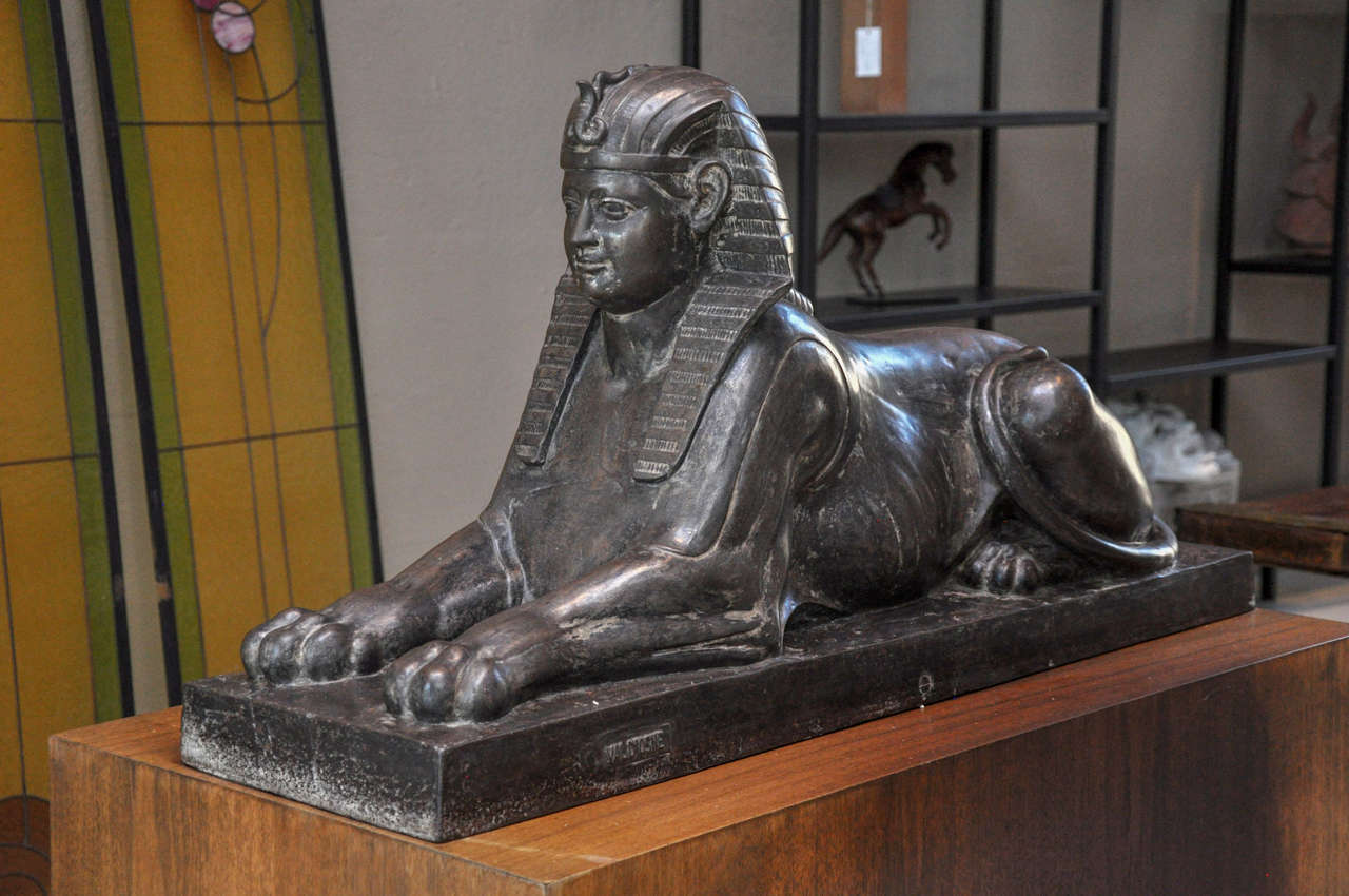 Cast Iron Sphinx Sculpture at 1stDibs sphinx ornament, sphinx statue