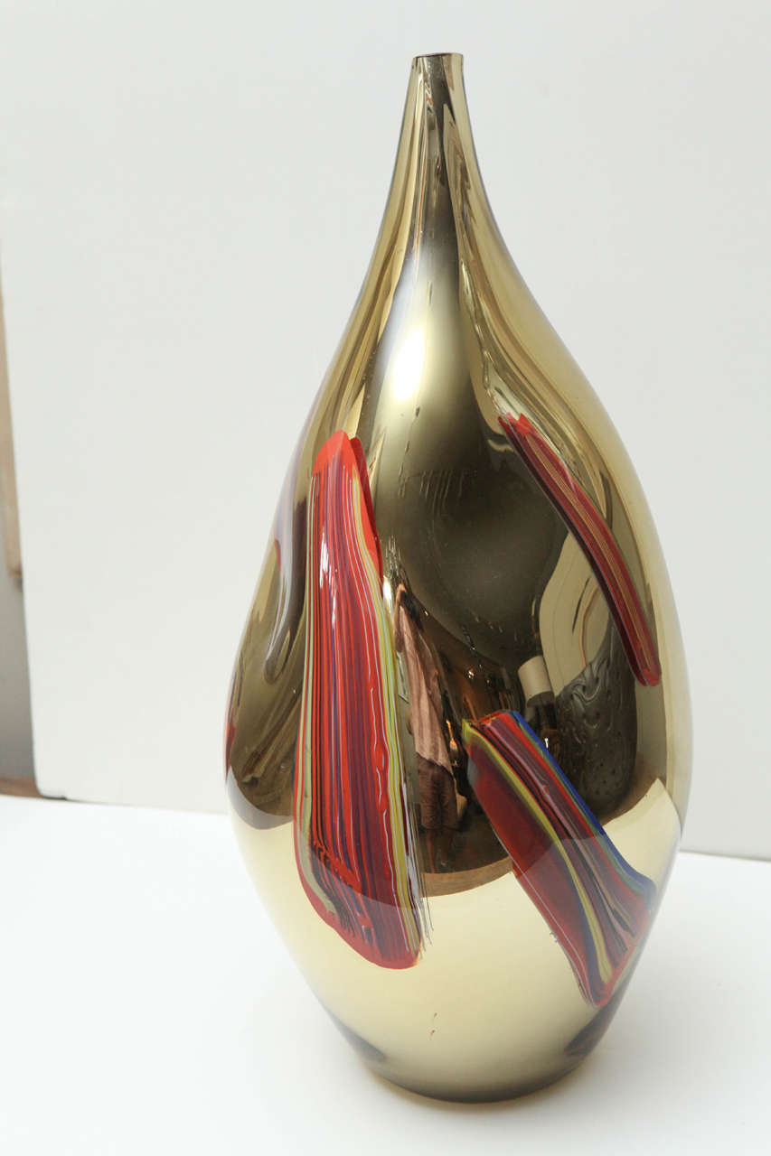 Dona Gold Italian Iridescent Vase