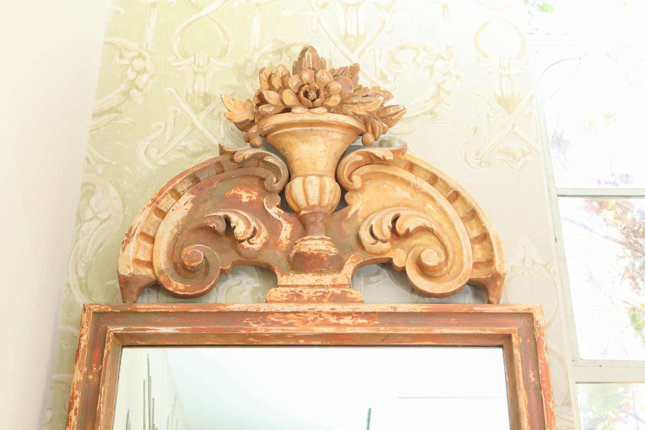 Gilt Pair of Large Italian 19th Century, Mirrors