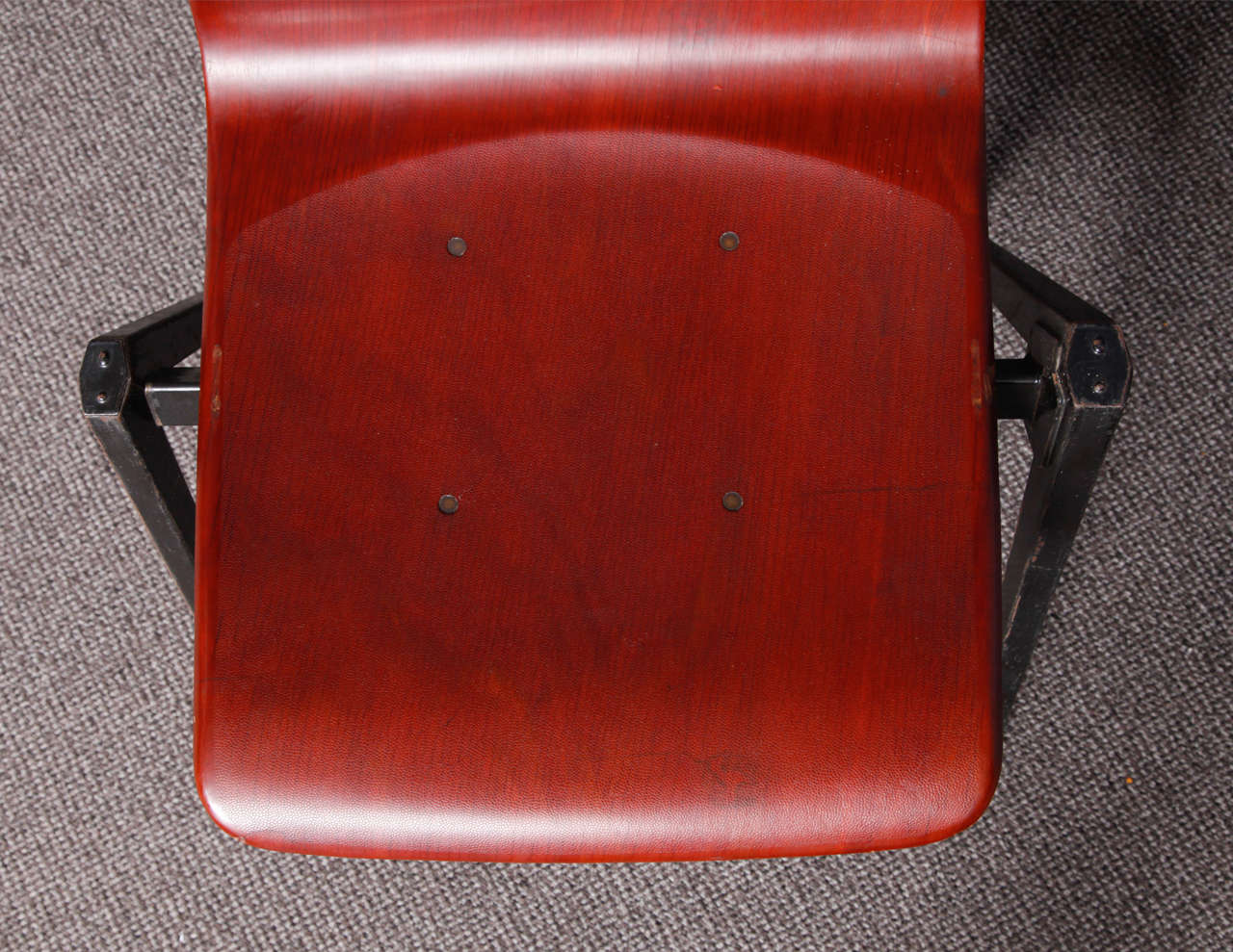 Set of 12 Thur-Op-Seat Chairs with Stackable Metal Frame 3