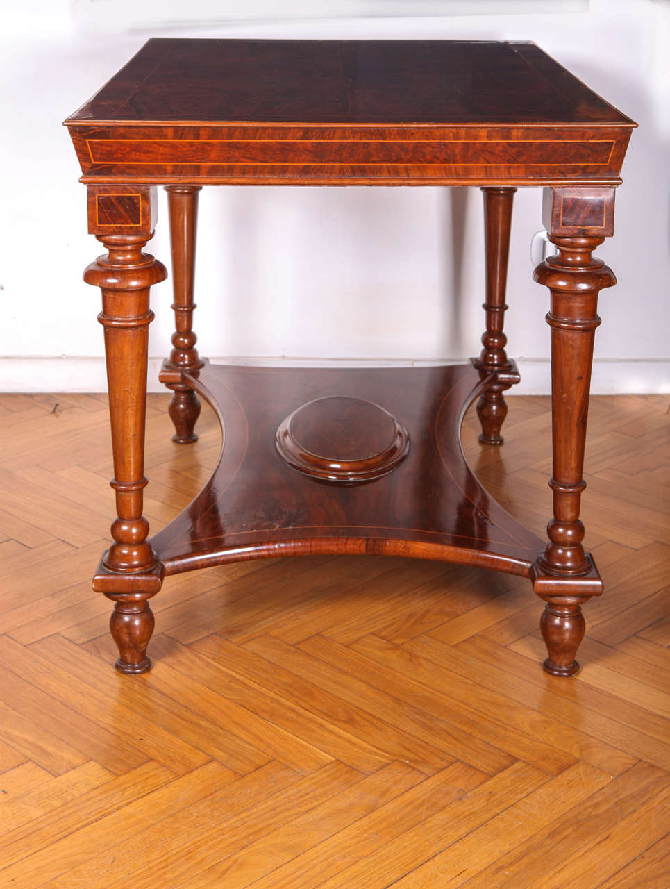 Louis XIV Nord Italian Early 19th Century Walnut Center Table For Sale