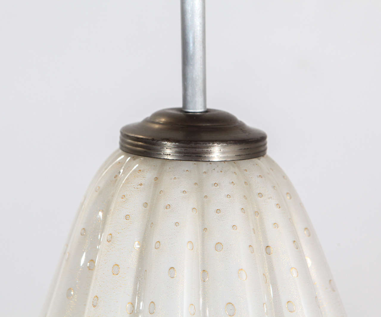 Mid-20th Century Murano Pendant Newly Rewired for One Standard Bulb, 1960s For Sale