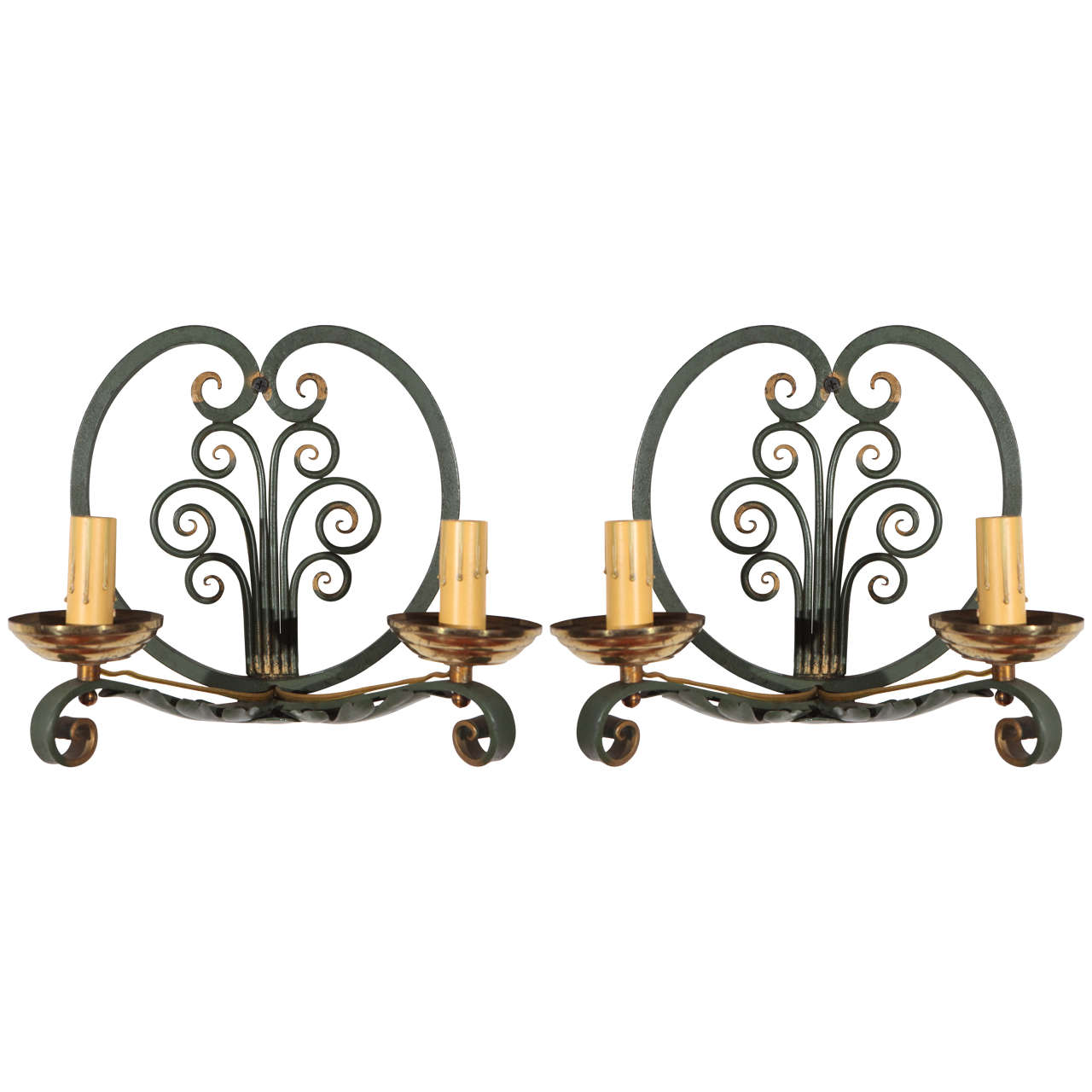 Pair of French Moderne Sconces