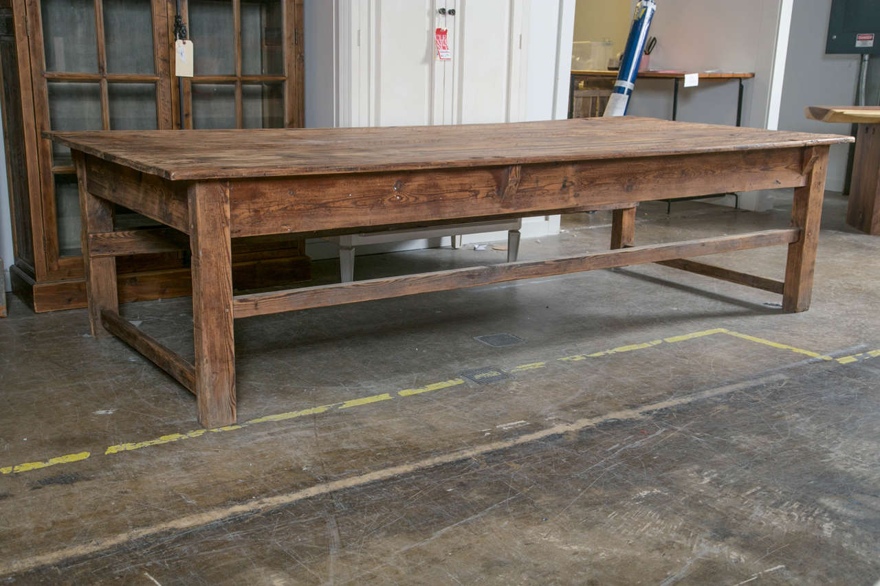 Grand scale French work table.