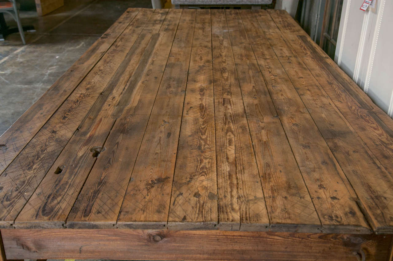 Large Oak Drapery Table 2