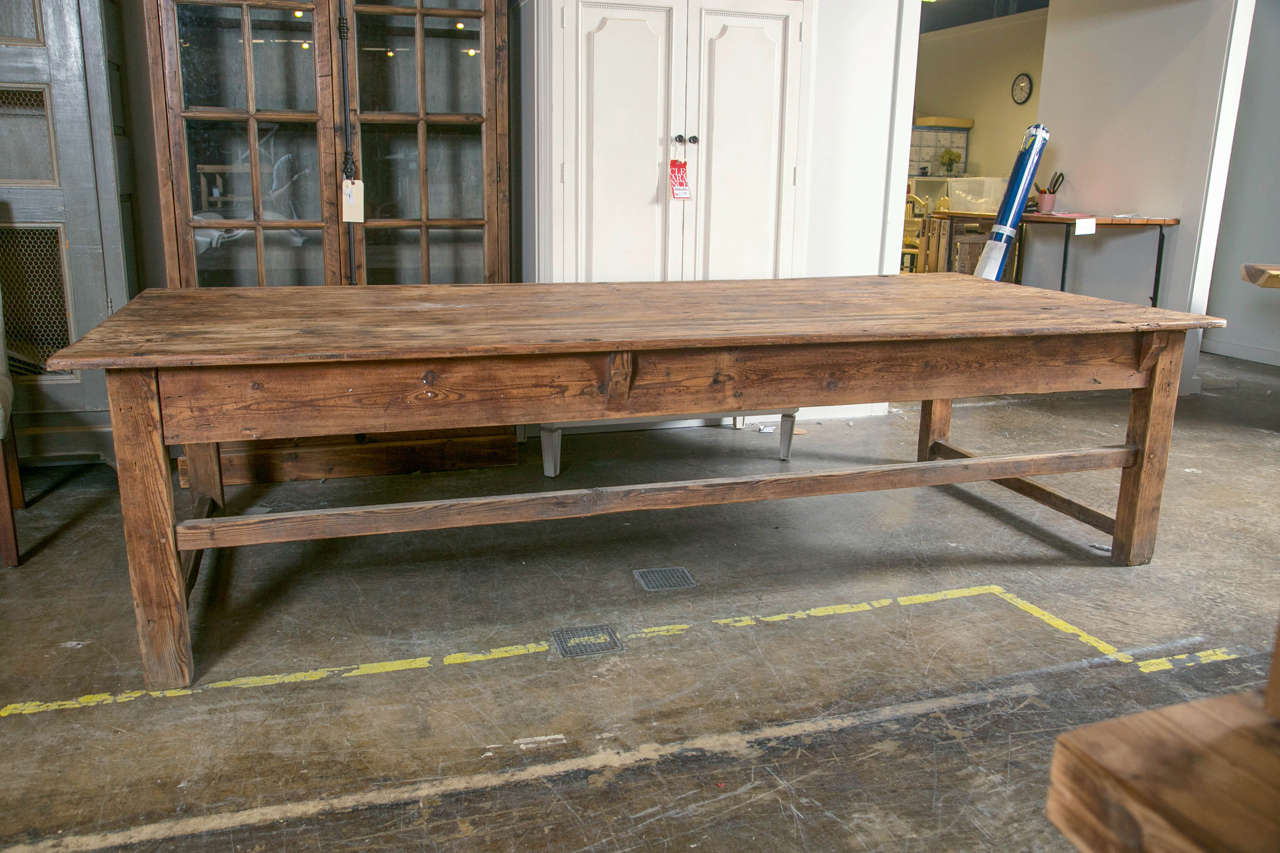 Large Oak Drapery Table 3