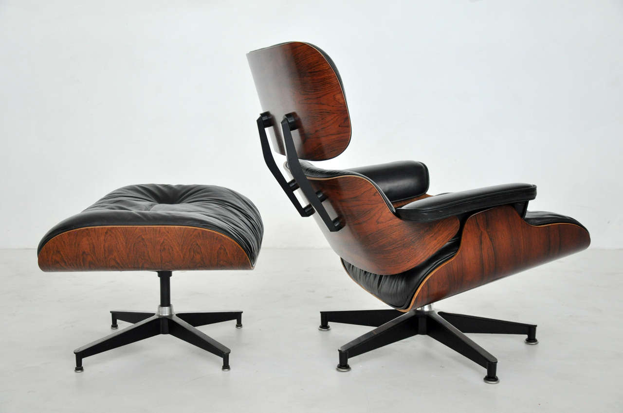 Rosewood Charles Eames Lounge Chair, Herman Miller at 1stDibs