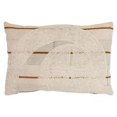 Retro Nigerian African Textile Pillow