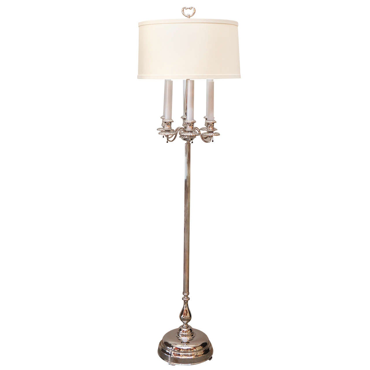 Georgian Style Candelabra Floor Lamp For Sale