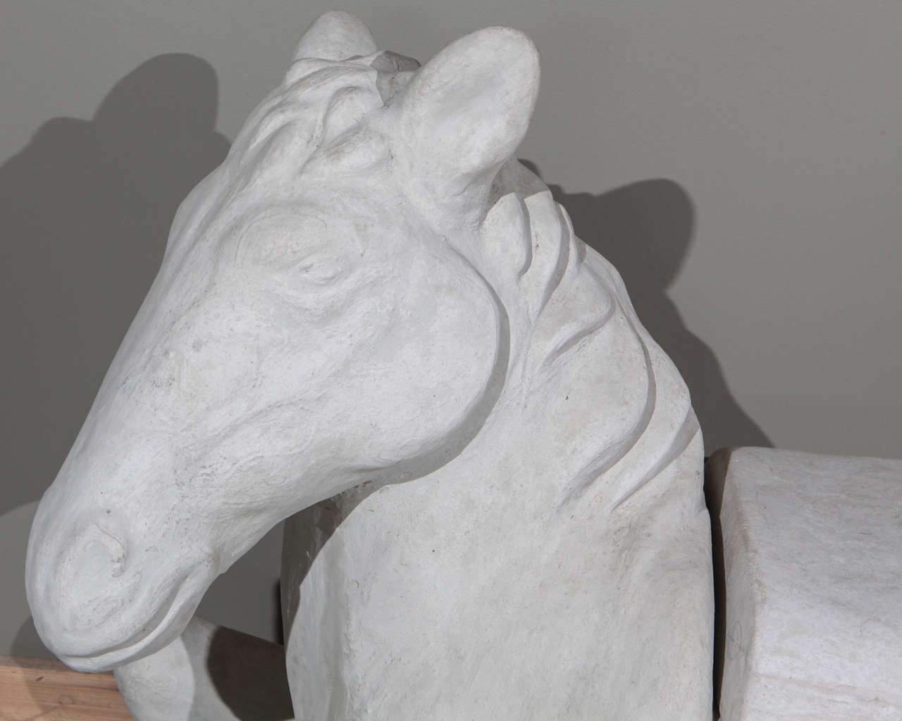 Cement Garden Horse Bench at 1stDibs concrete horse bench, cement bench