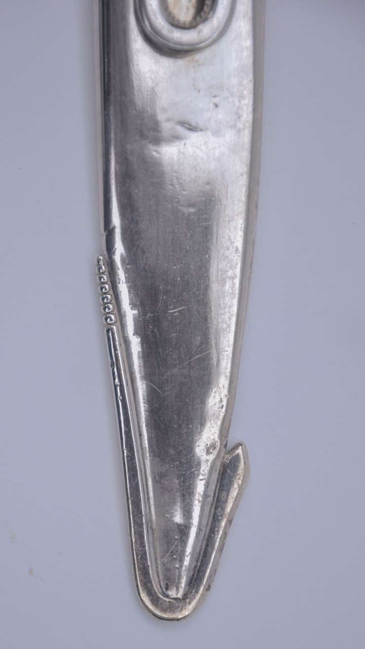 Stainless Steel Silver Argentine Gaucho Boot Knife Circa 1880