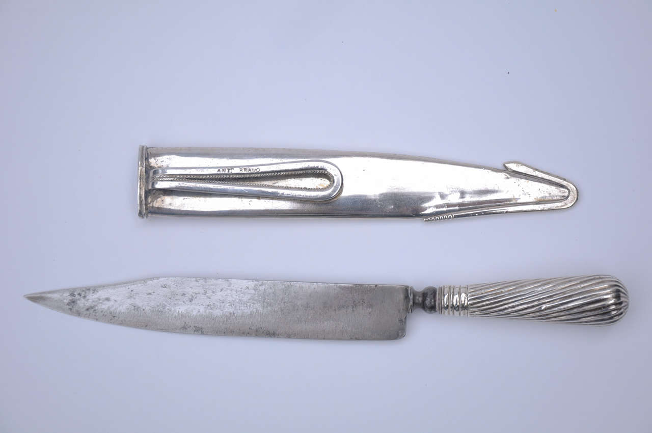 Silver Argentine Gaucho Boot Knife Circa 1880 2