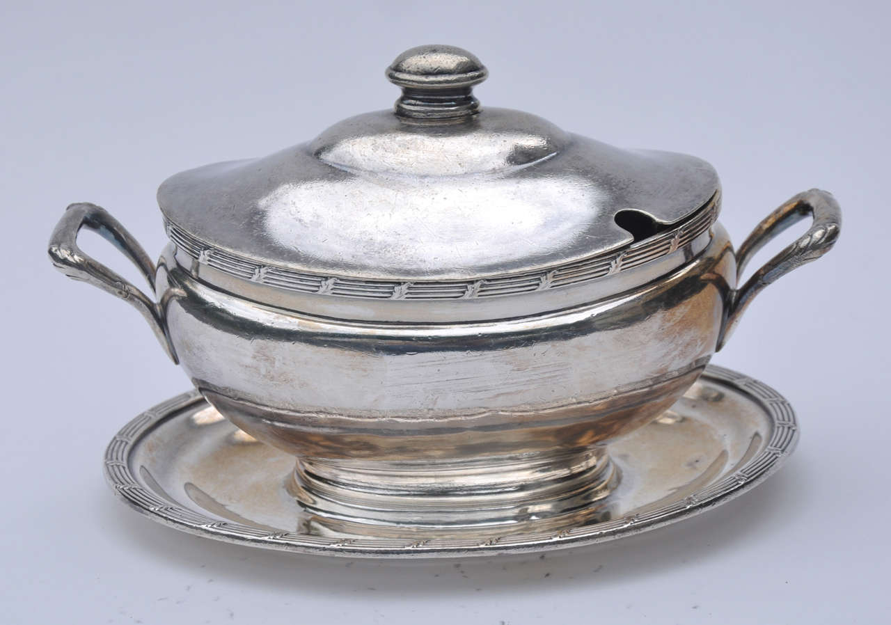 Union Pacific Railroad Silver Plate Soup Tureen, American circa 1900