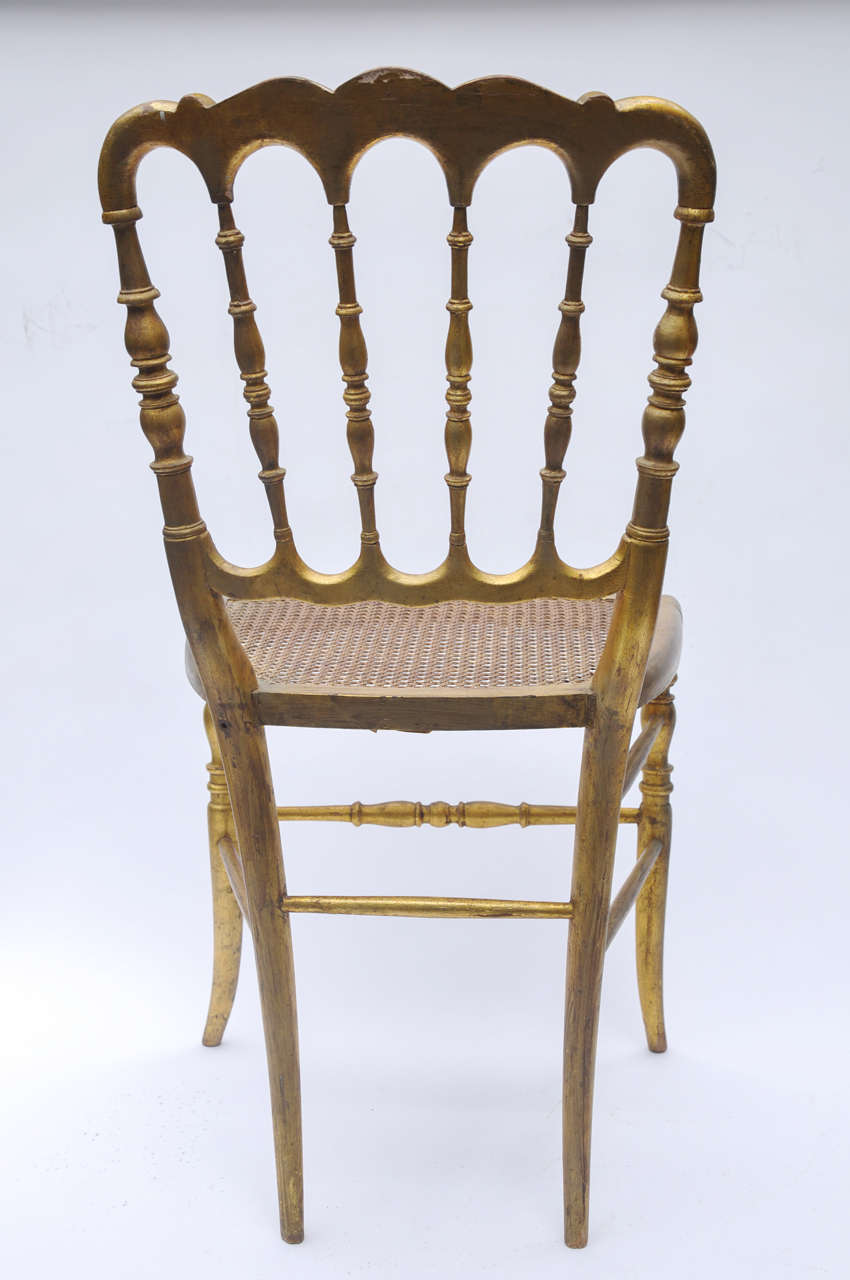 Seven Cane-Seated Gilt Ballroom Chairs, France, circa 1890 4